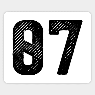 Rough Number 07 Magnet